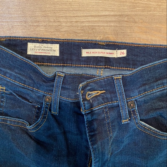 Levi’s Mile High Super Skinny, size 26 - Picture 5 of 6